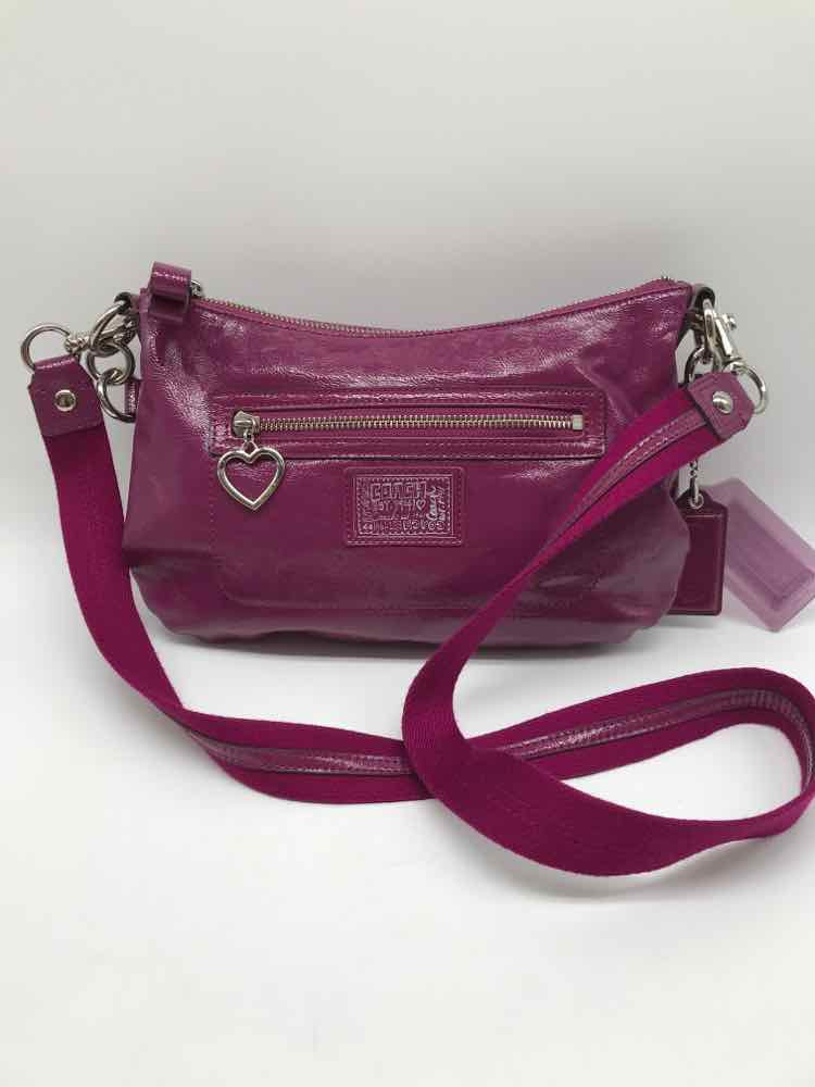 Coach Purple Patent Crossbody Leather Crossbody