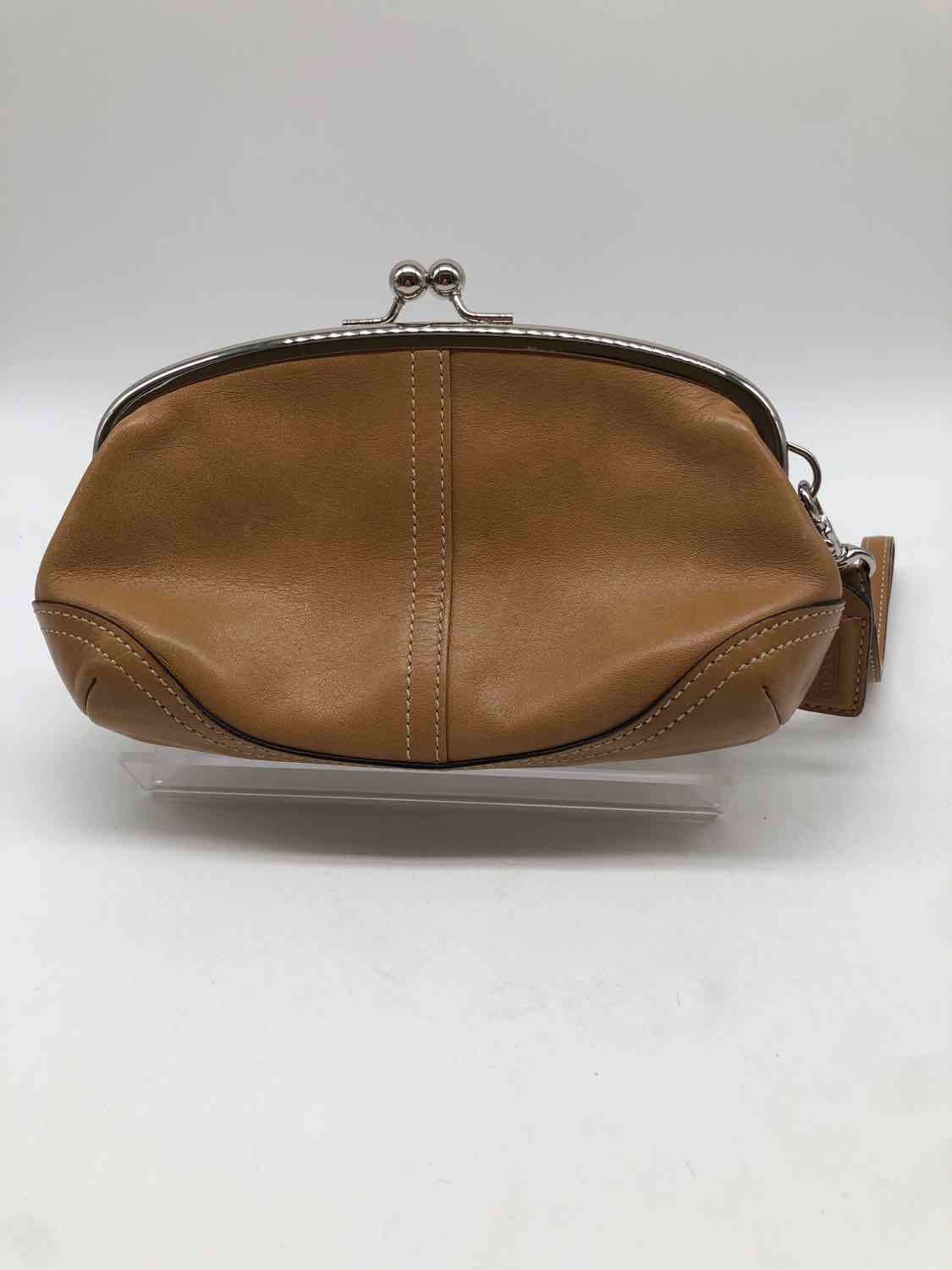 Coach Tan Coin Purse Wristlet