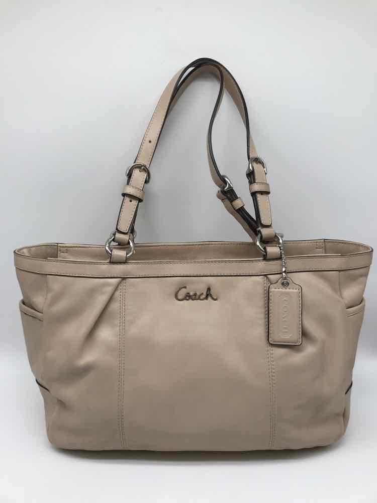 Coach Tan Leather Satchel Shoulder Bag