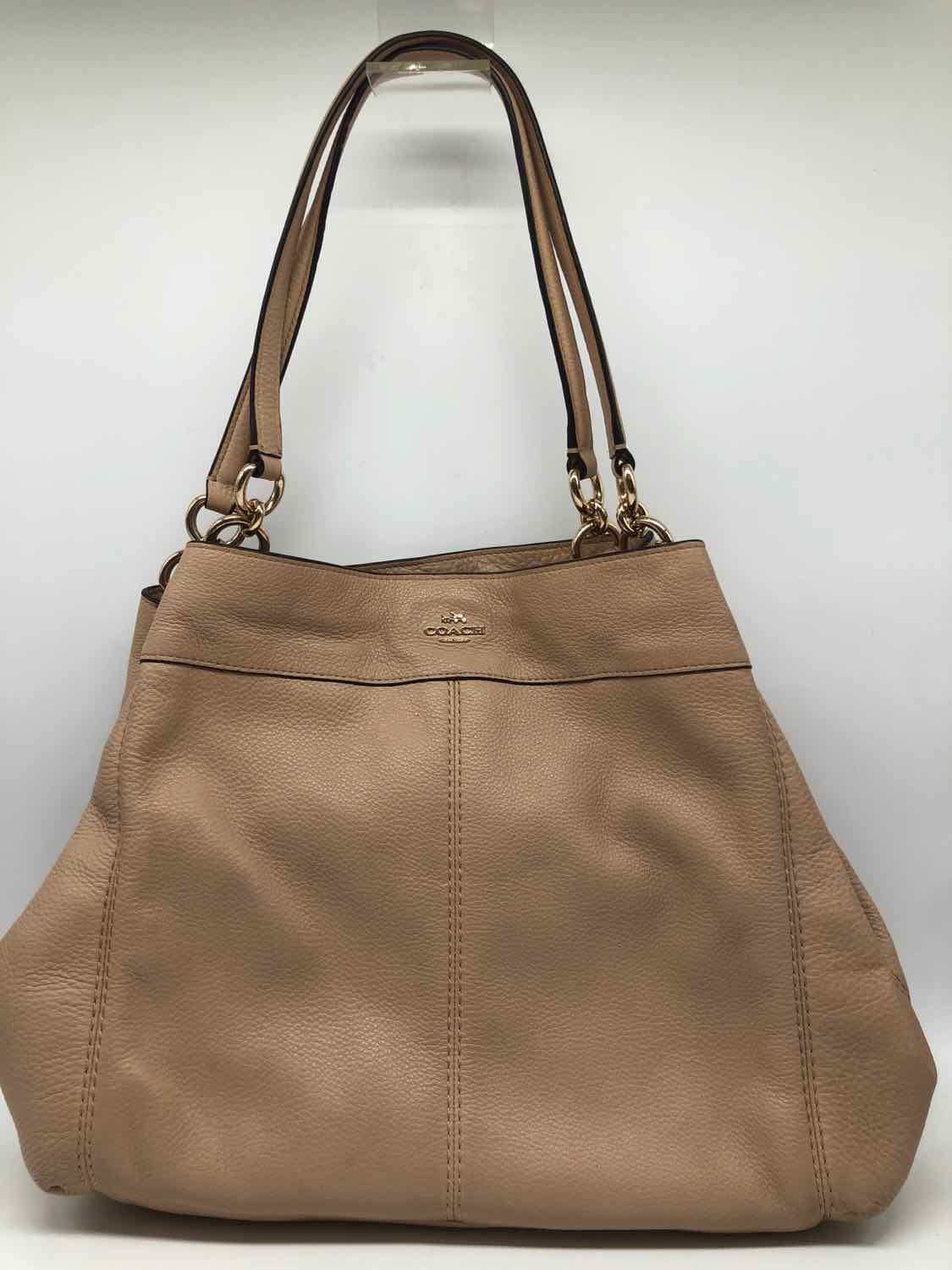 Coach Tan Shoulder Bag Leather Shoulder Bag