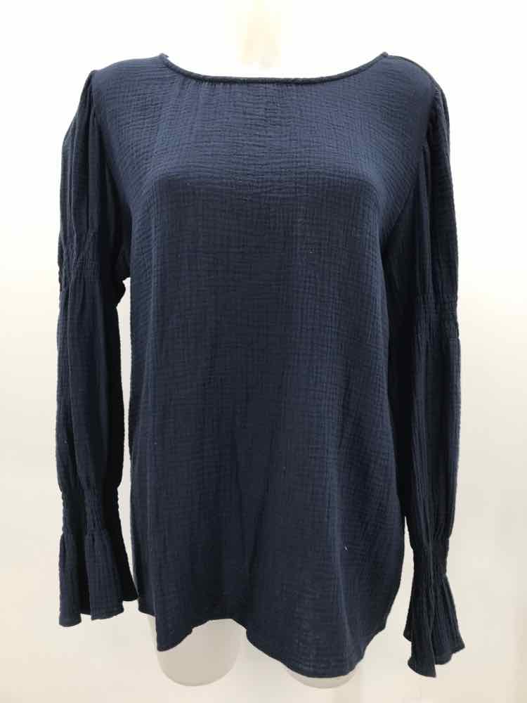 Coco Bianco Navy Size XL Long Sleeve Blouse