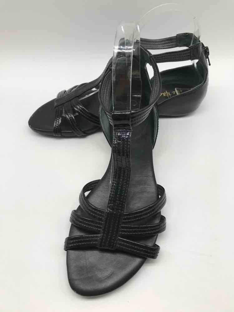 Cole Haan Black Size 8 Patent Strappy Sandals