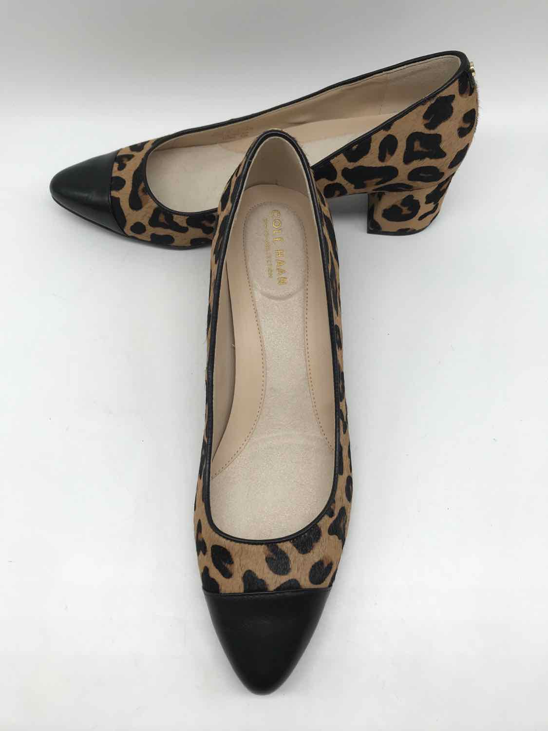 Cole Haan Brown Size 7.5 Animal Print Pump Heels