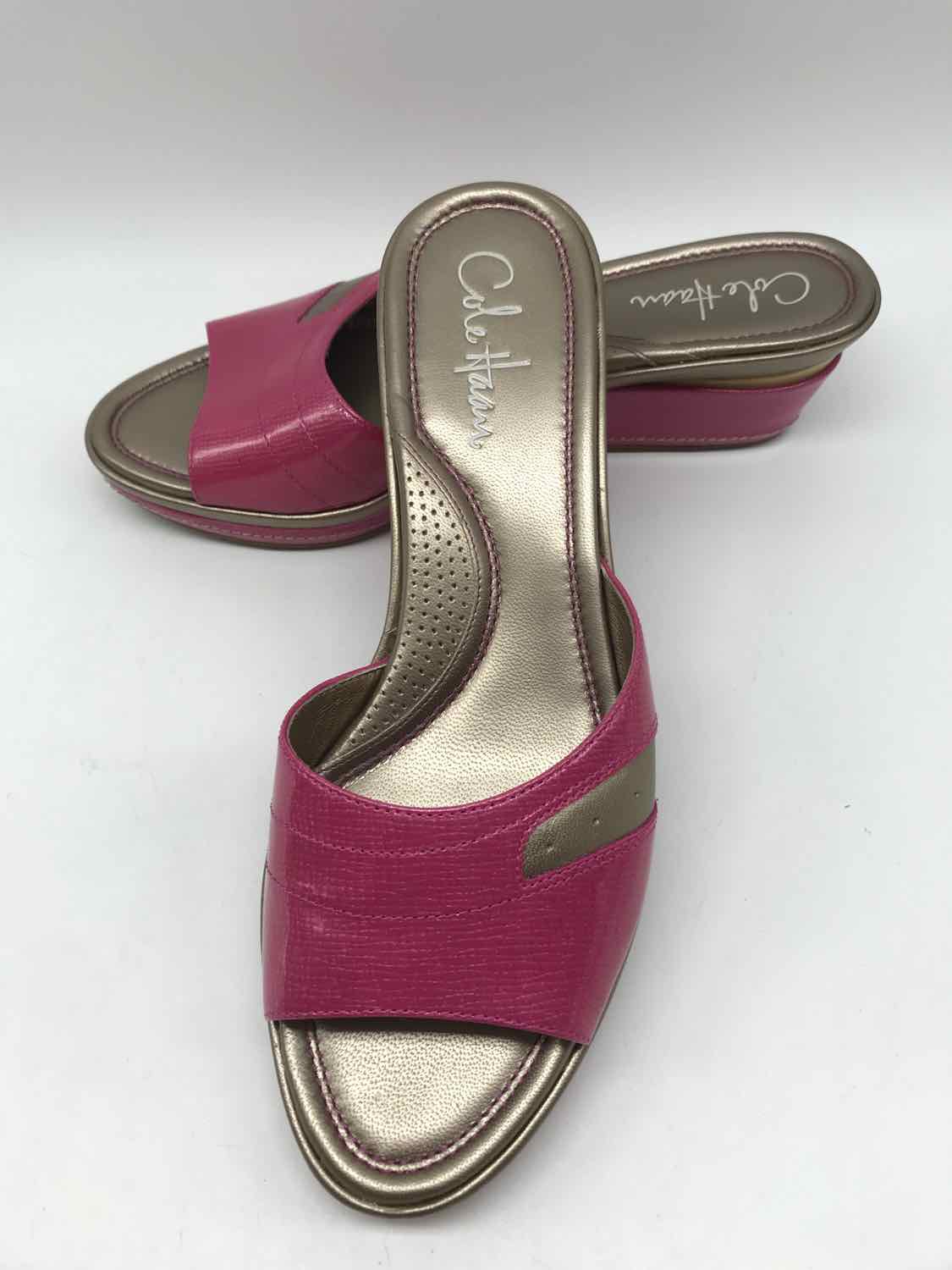 Cole Haan Pink Size 8 Patent Slide Sandals