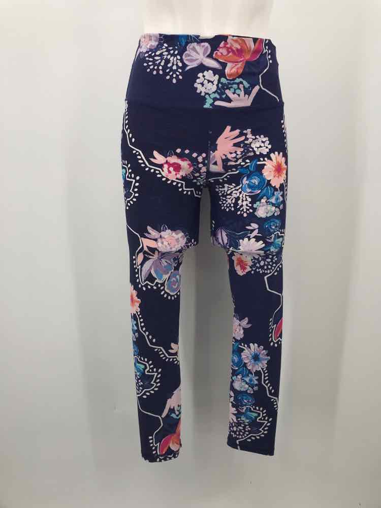 Cotton On Navy Size Small Floral Legging Athletic Pants