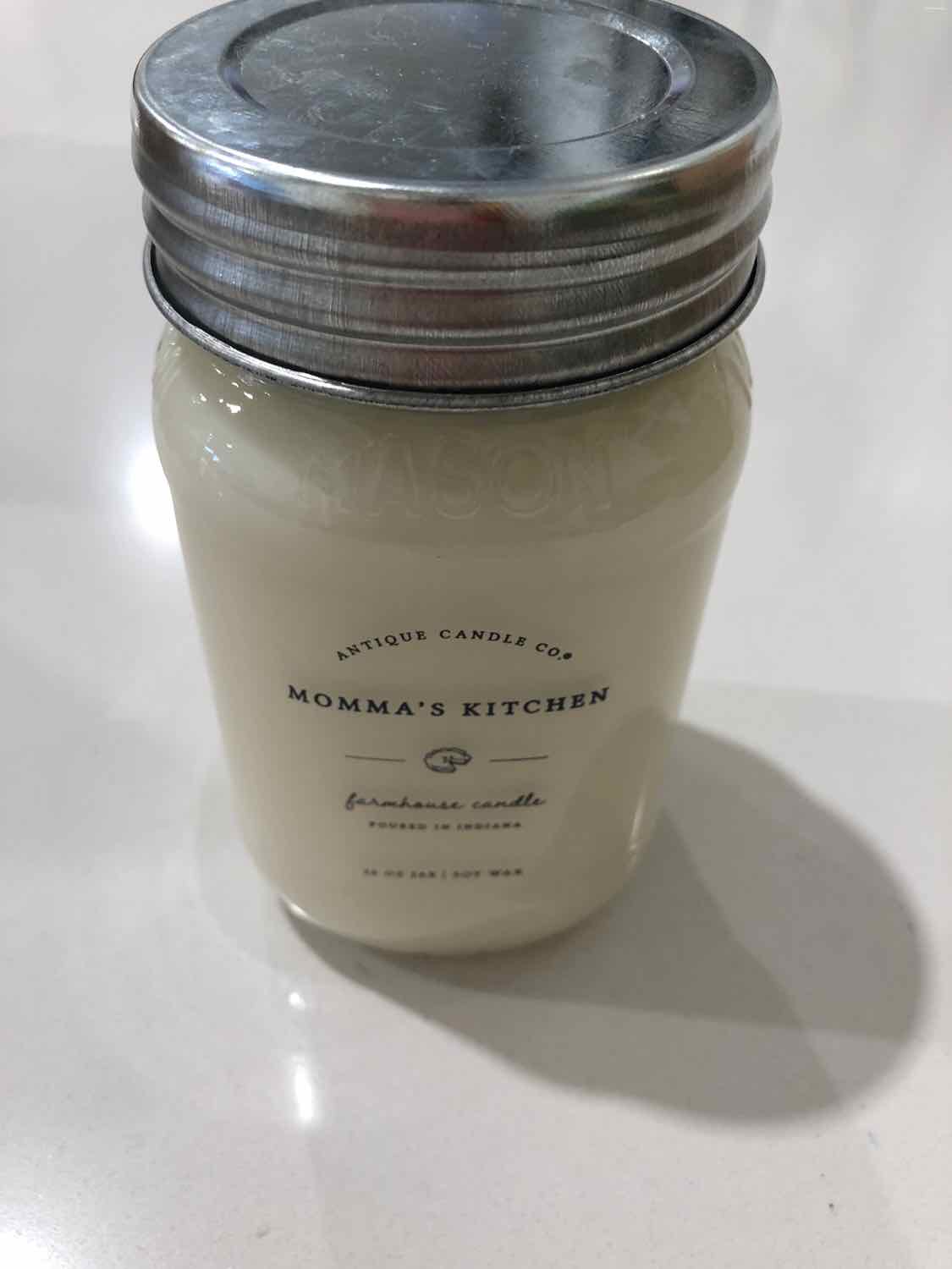 Cream Glass Mason Jar Antique Candle Company Candle