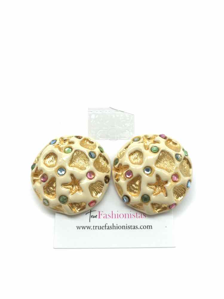 Cream Starfish Clip-On Earring