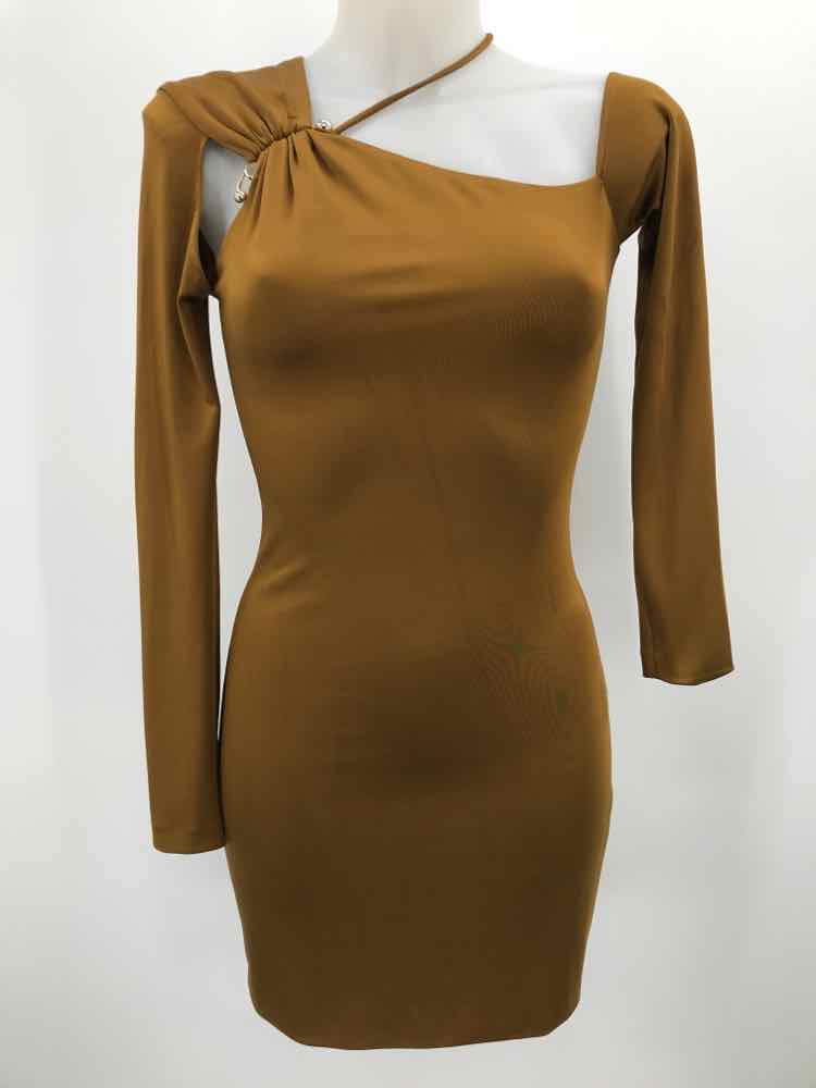 Cushnie Et ochs Green Size 4 Short Cut Out Long Sleeve Dress