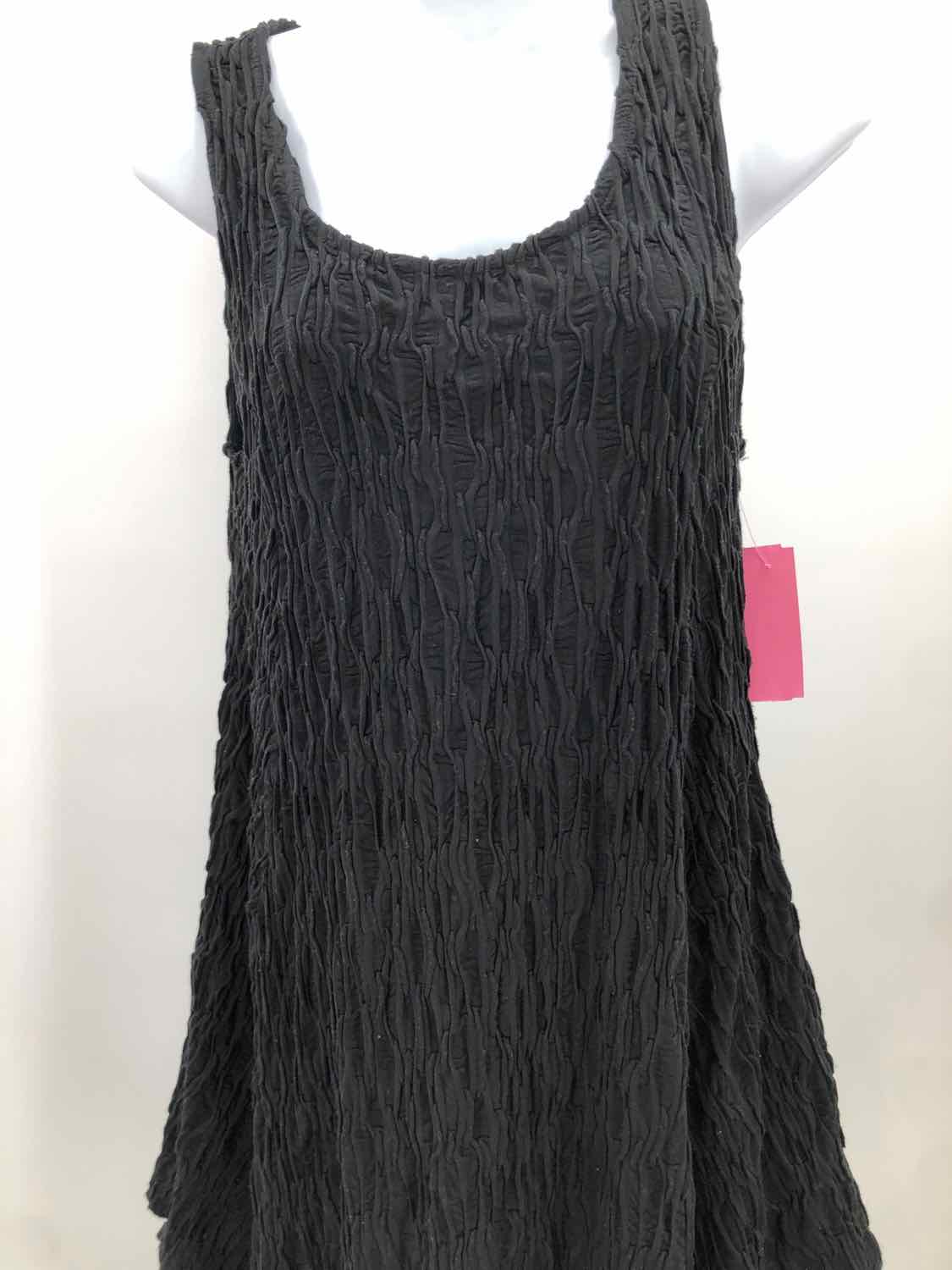 Cynthia Rowley Black Size Large Textured Long Tank Top