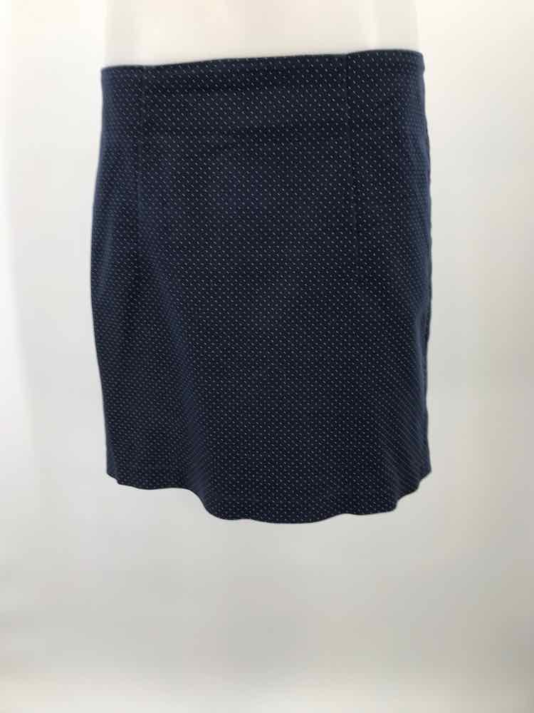 Cynthia Rowley Navy Size 10 Polka Dot A Line Skirt