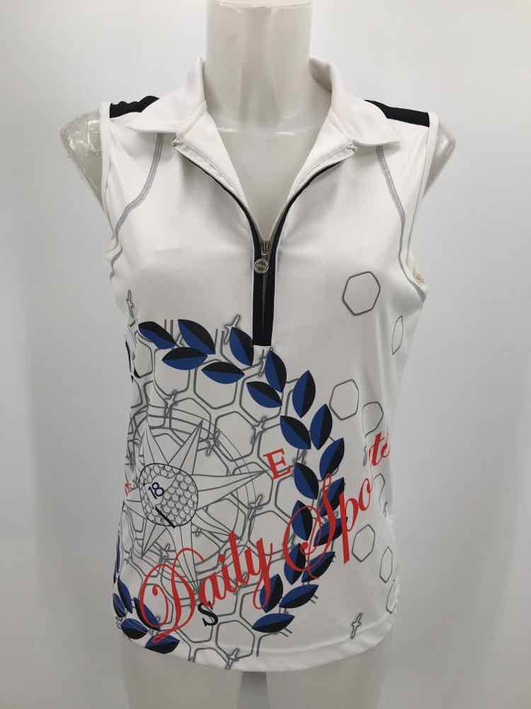 Daily Sports White Size Medium Athletic Tank