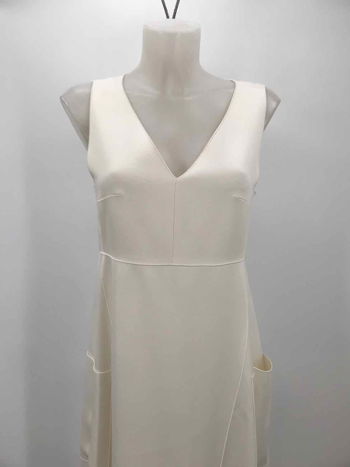 Derek Lam Ivory Size 6 Midi Sleeveless Dress