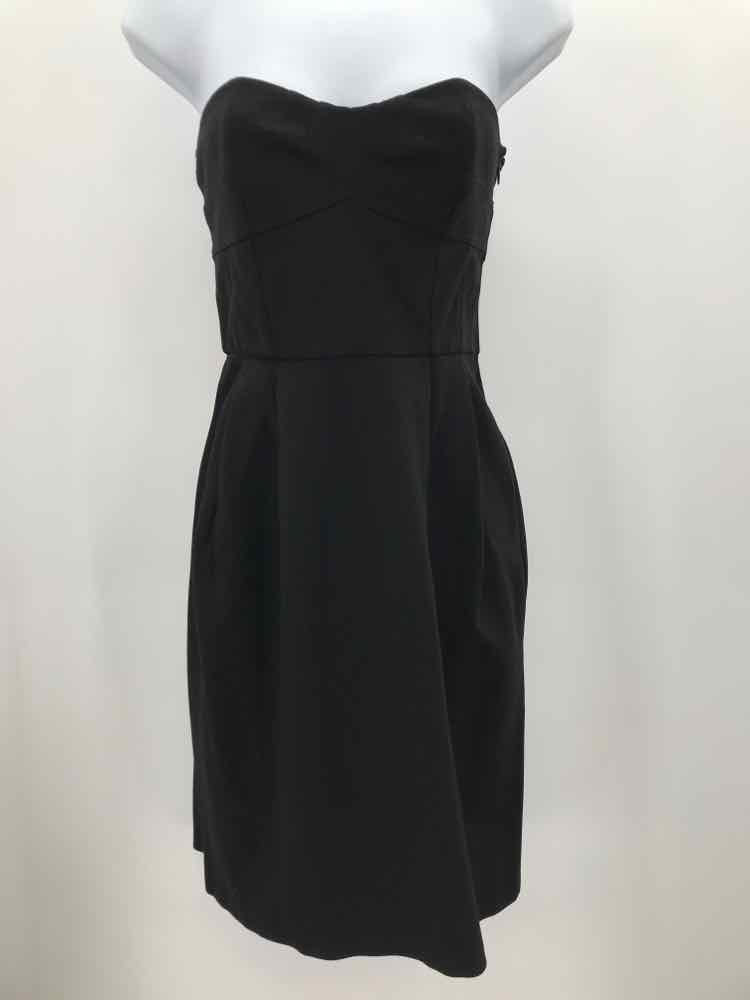 Diane Von Furstenberg Black Size 2 Bodycon Short Strapless Dress