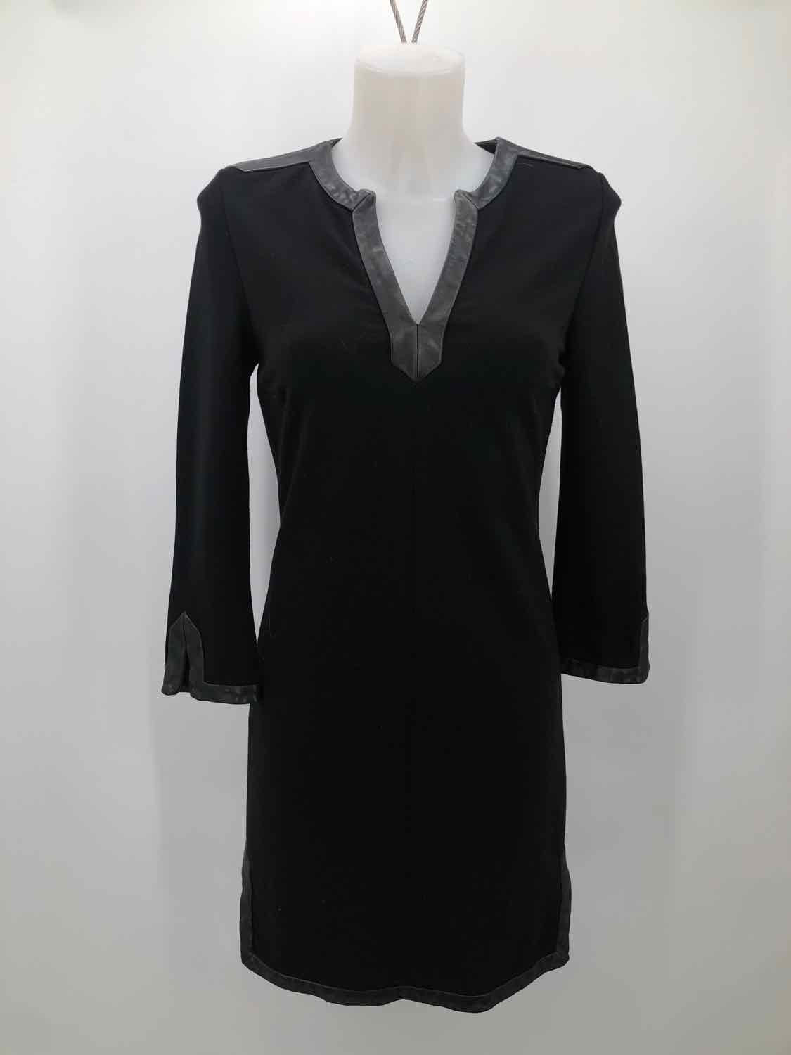 Diane Von Furstenberg Black Size 4 Knee Length Tunic Dress