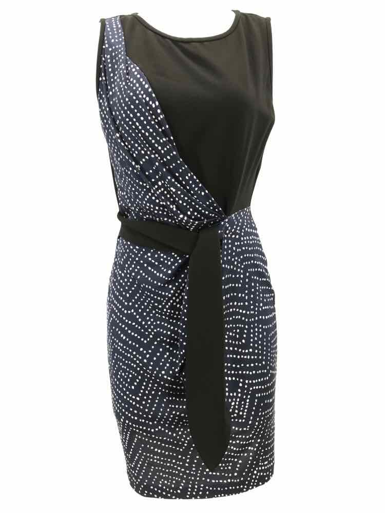 Diane Von Furstenberg Black Size 6 Short Sleeveless Dress