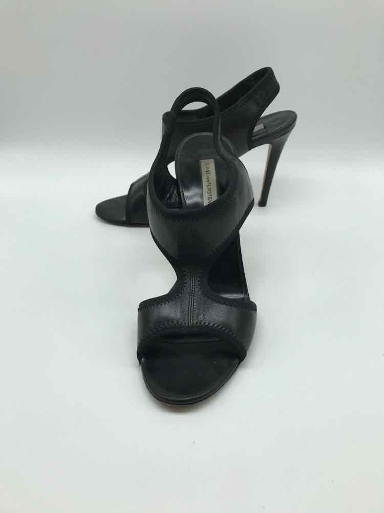 Diane Von Furstenberg Black Size 7.5 Strappy Heels