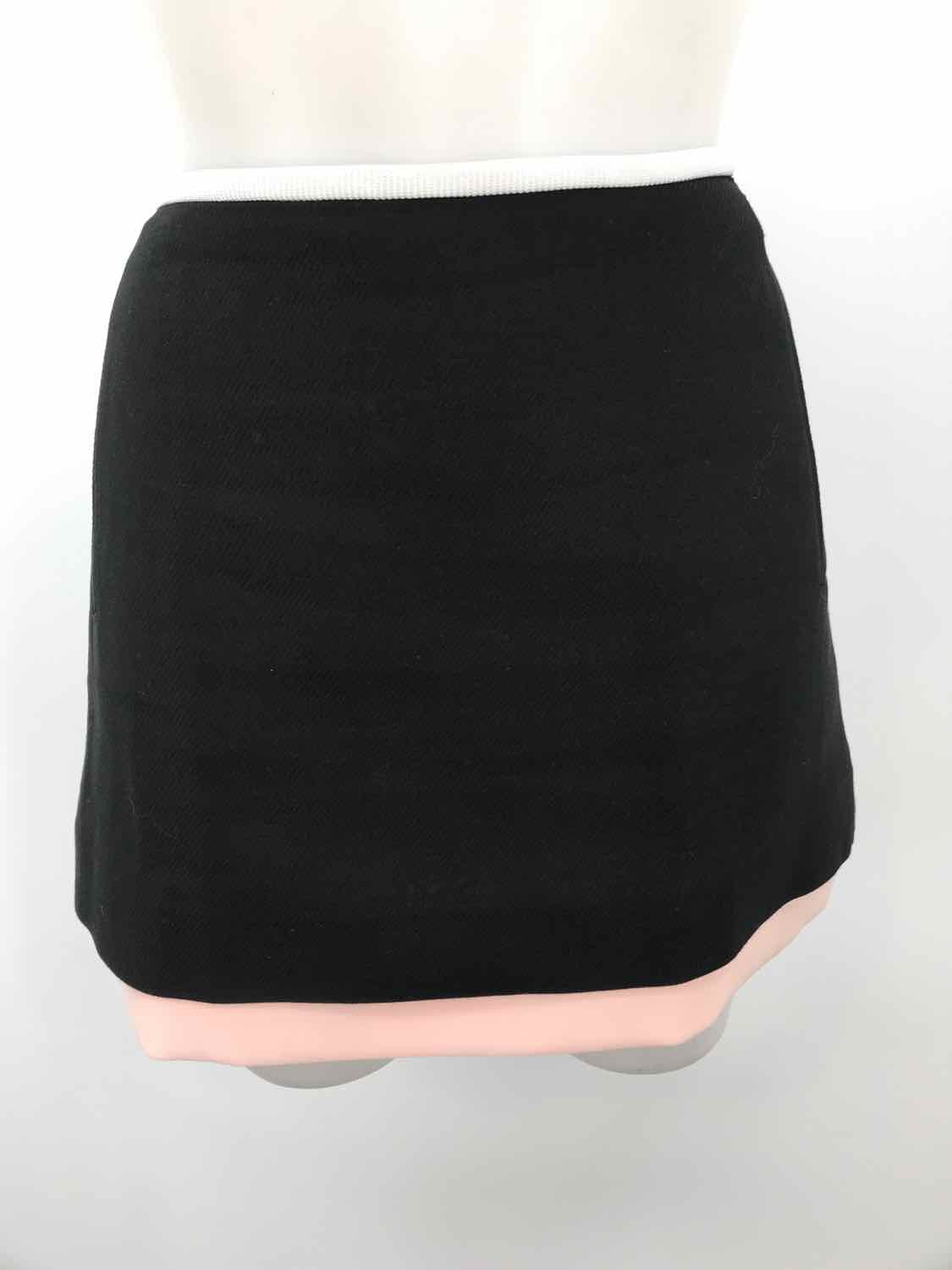 Diane Von Furstenberg Black Size 8 Layered Mini Skirt