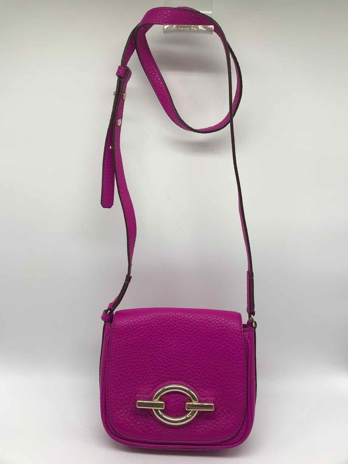 Diane Von Furstenberg Purple Pebbled Crossbody Leather Crossbody