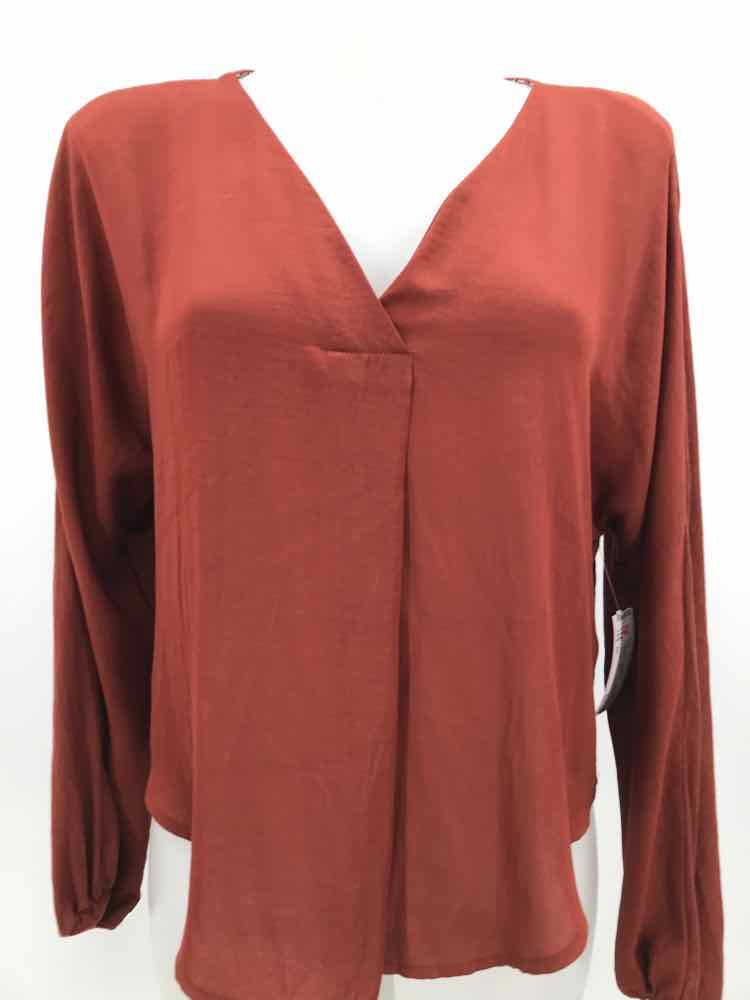 Dolan Brown Size XS Long Sleeve Blouse