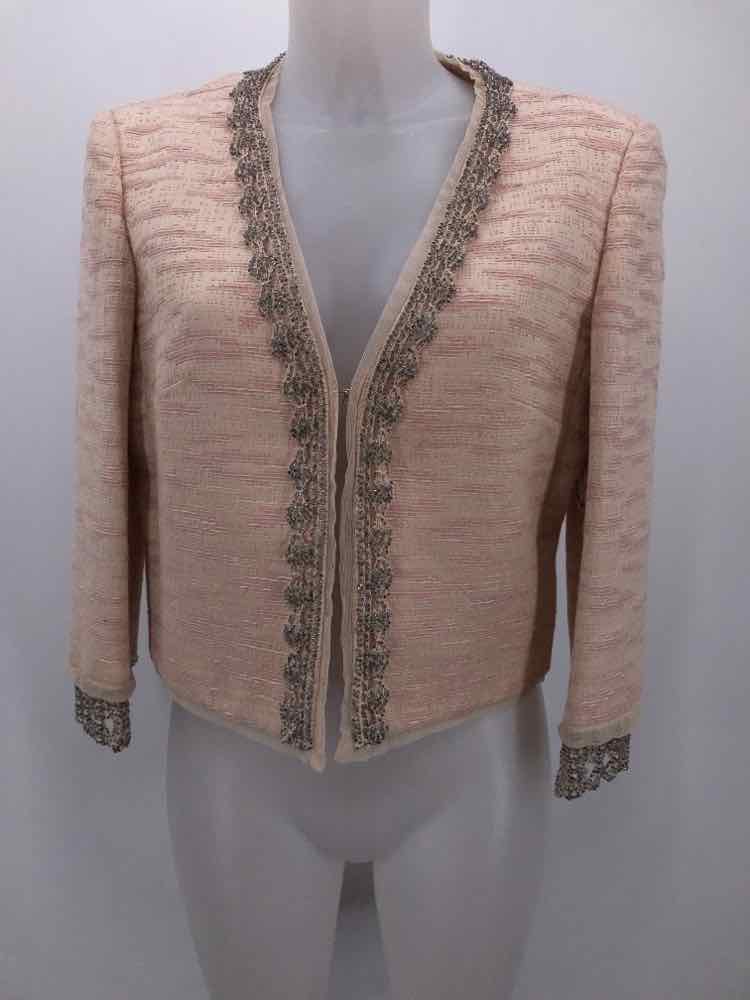 Dolce & Gabbana Pink Size 10 Beaded Button Jacket