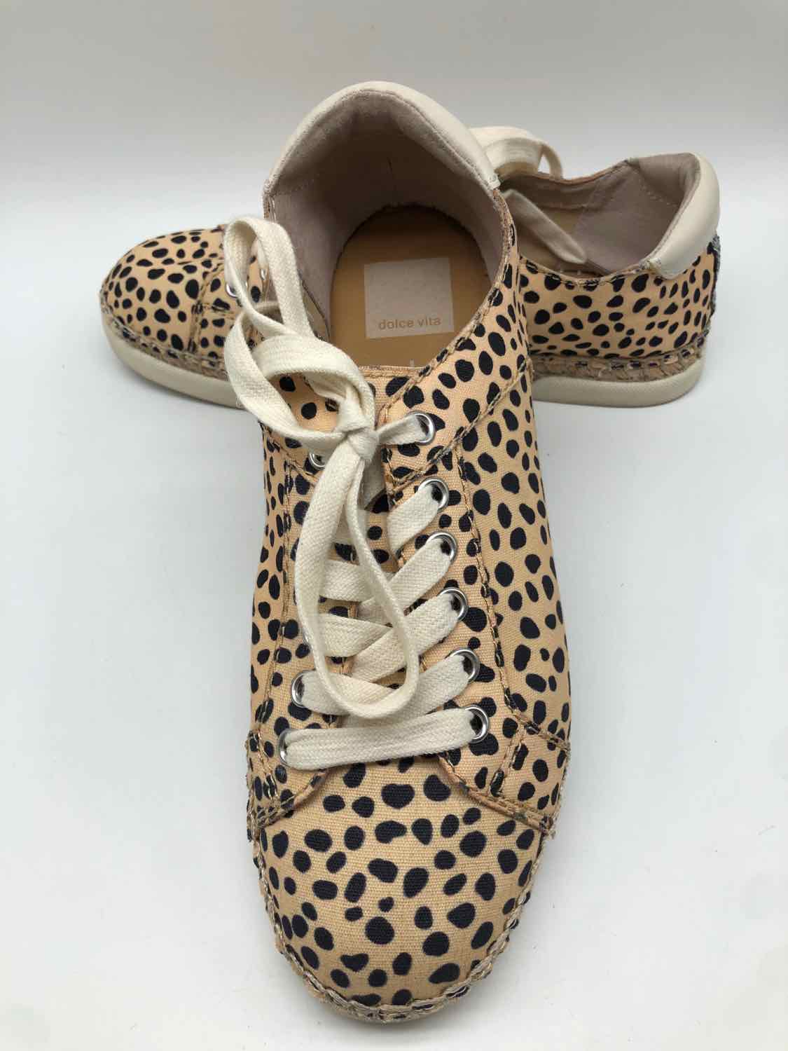 Dolce Vita Tan Size 8 Animal Print Fashion Sneaker Athletic Shoes