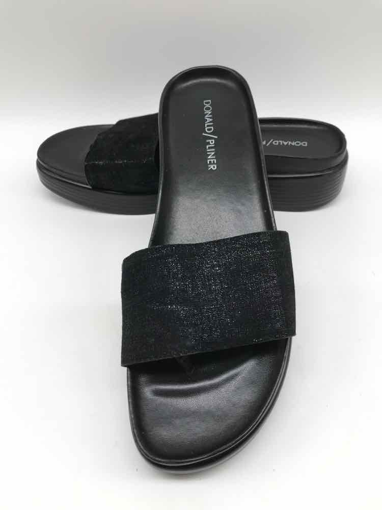 Donald J Pliner Black Size 7.5 Slide Sandals