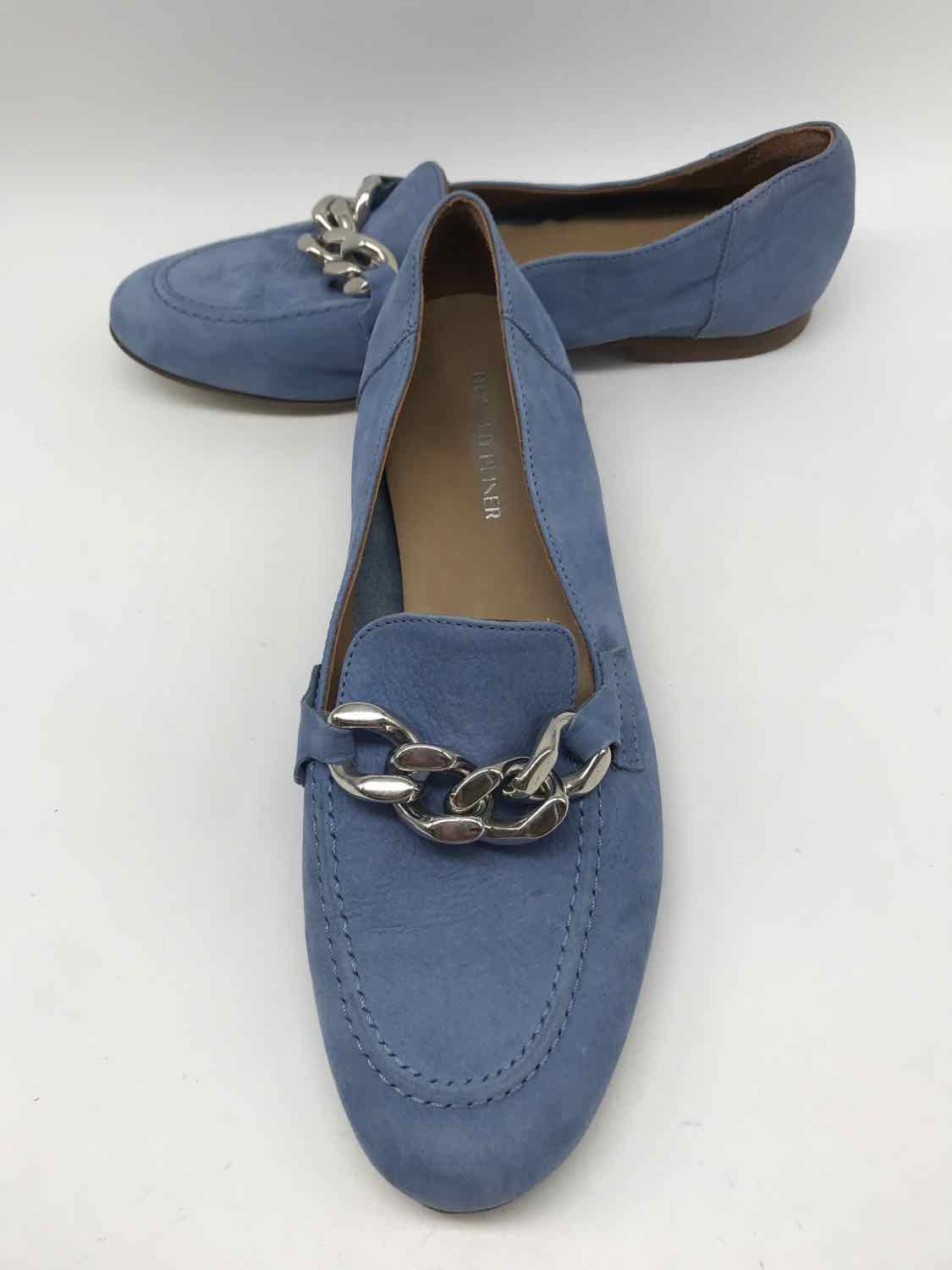 Donald J Pliner Blue Size 9 Chain Link Loafer Flats