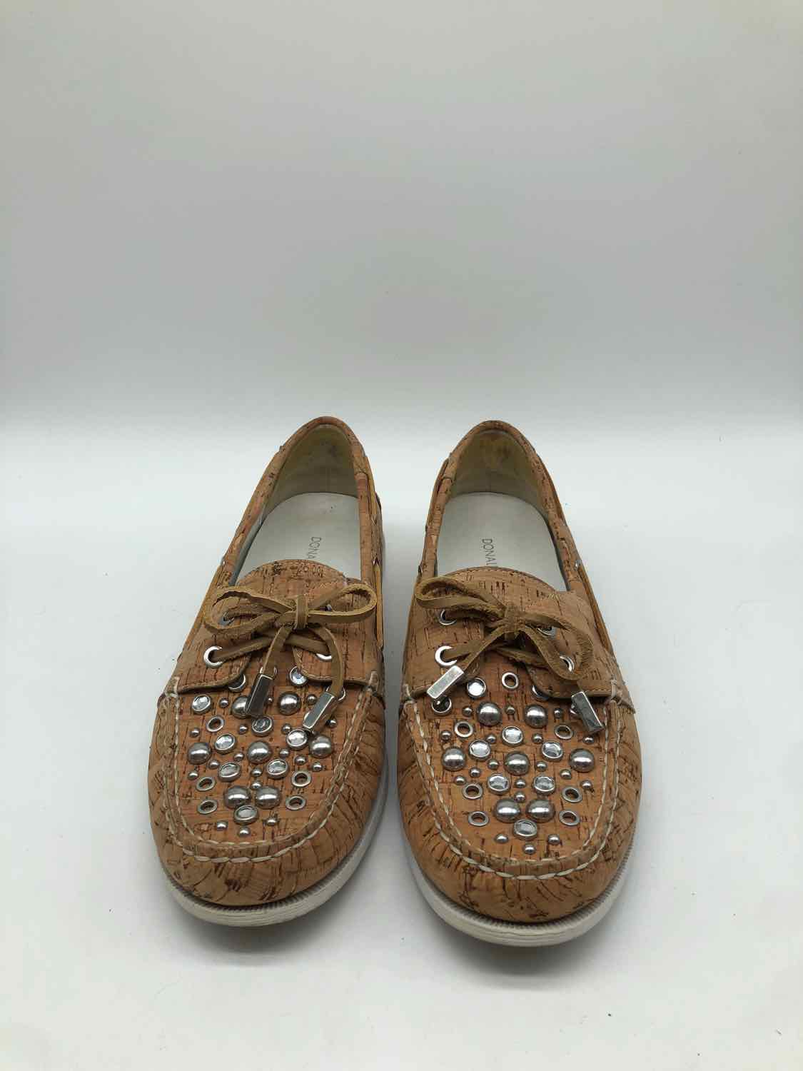 Donald J Pliner Tan Size 7.5 Cork Loafer Flats