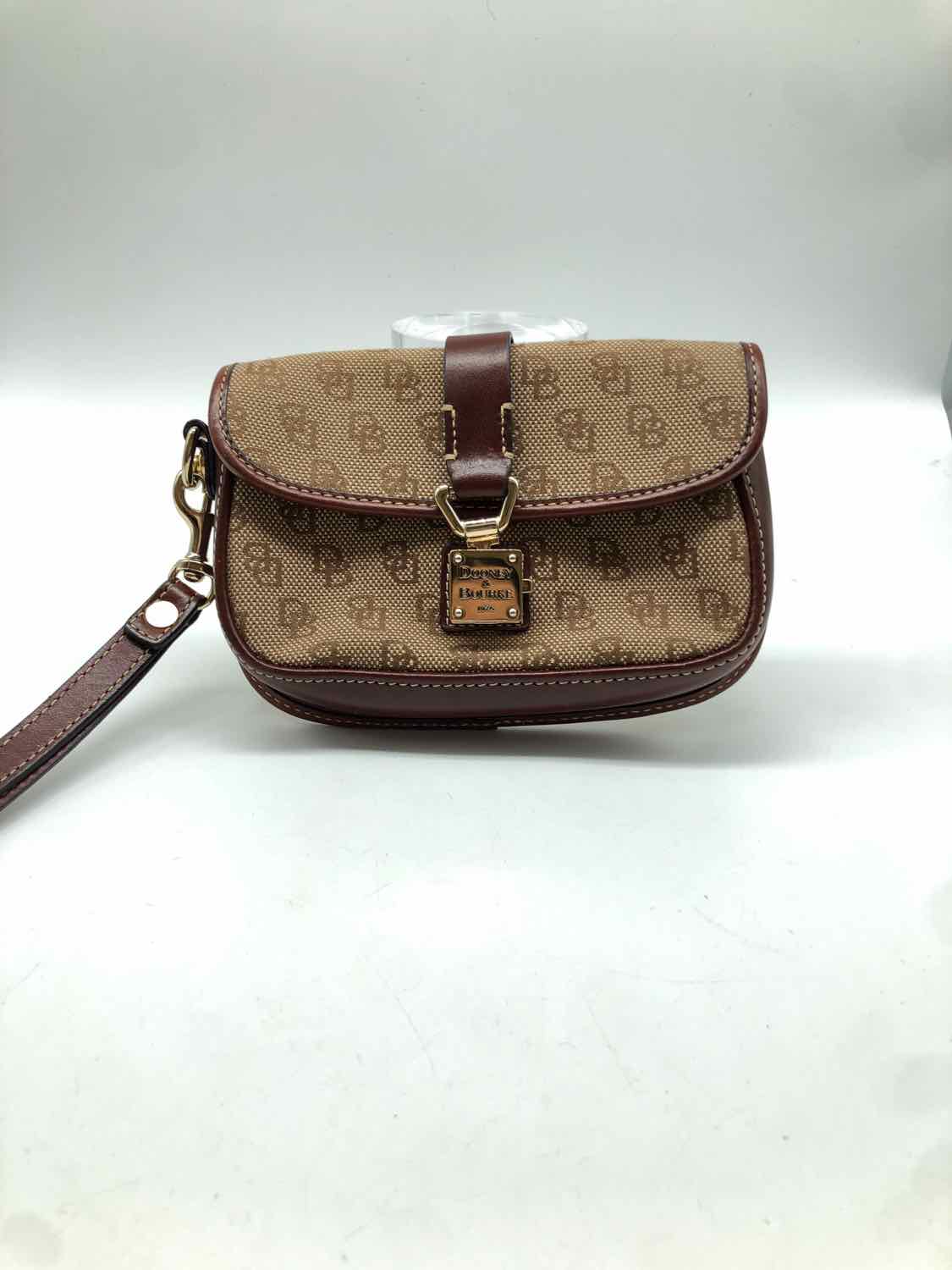 Dooney & Bourke Brown Logo Wristlet Wristlet