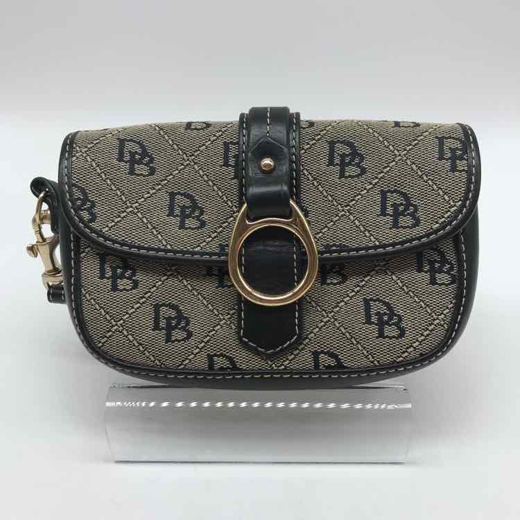 Dooney & Bourke Grey Monogram Fabric Wristlet