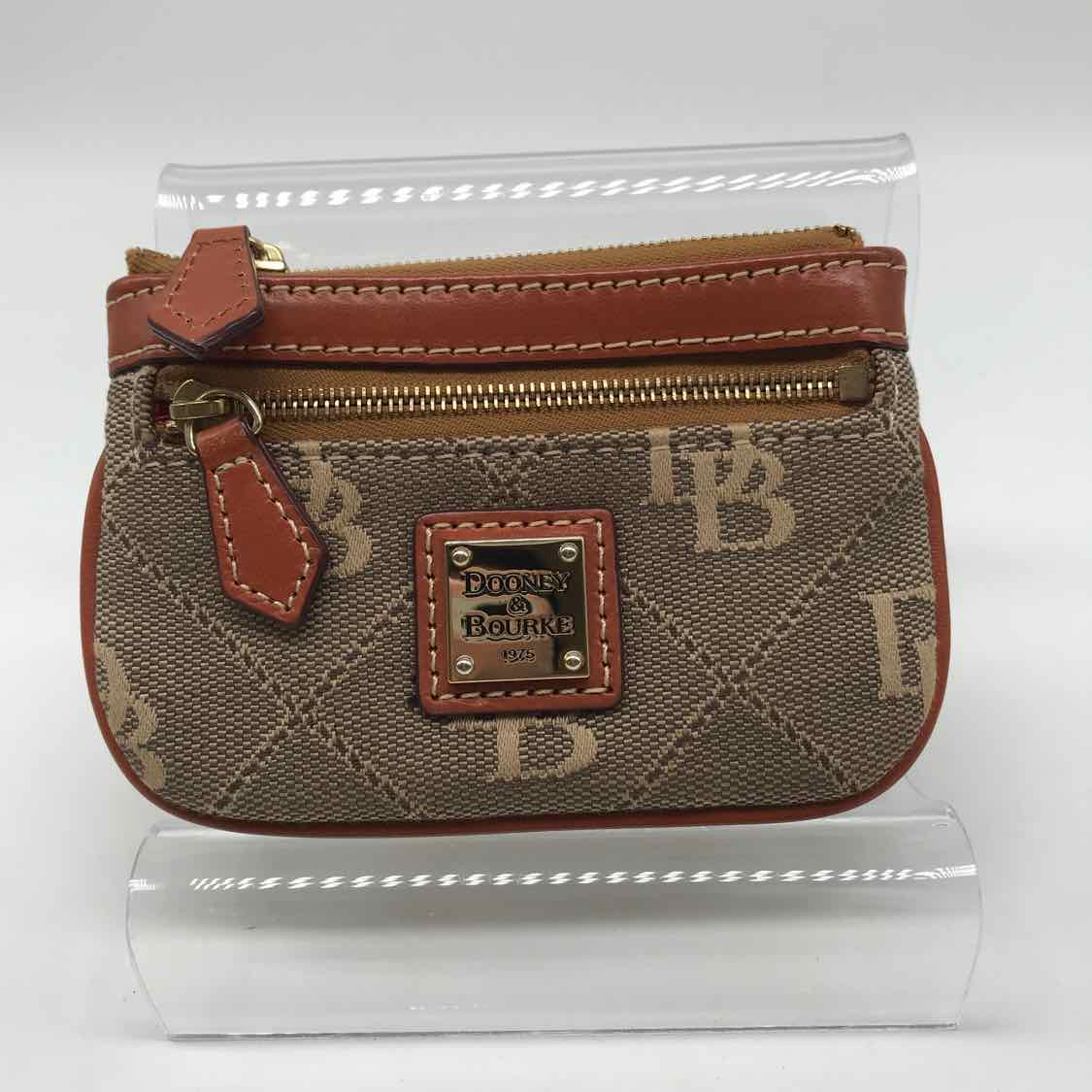 Dooney & Bourke Tan Monogram Coin Purse