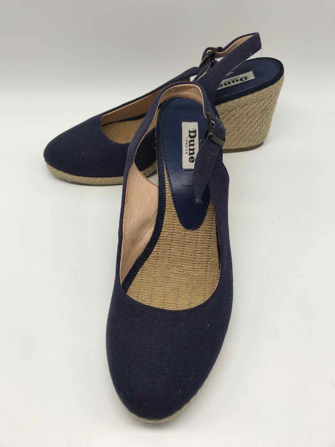 Dune London Navy Size 9 Slingback Heels