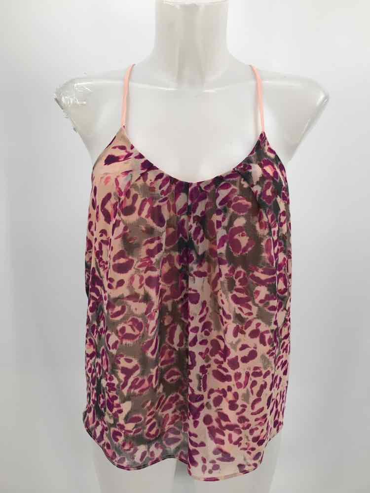 Eight Sixty Purple Size XS Printed Tank Top