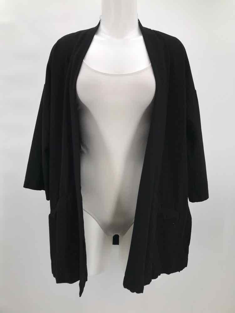 Eileen Fisher Black Size Medium Open Jacket