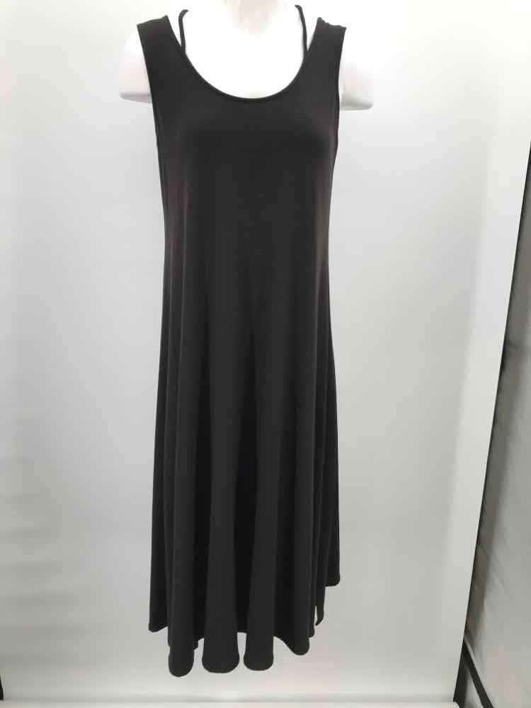 Eileen Fisher Black Size Small Midi Sleeveless Dress