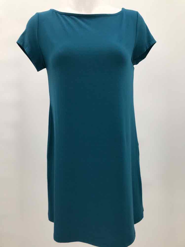 Eileen Fisher Blue Size XSP Short Shirt Dress