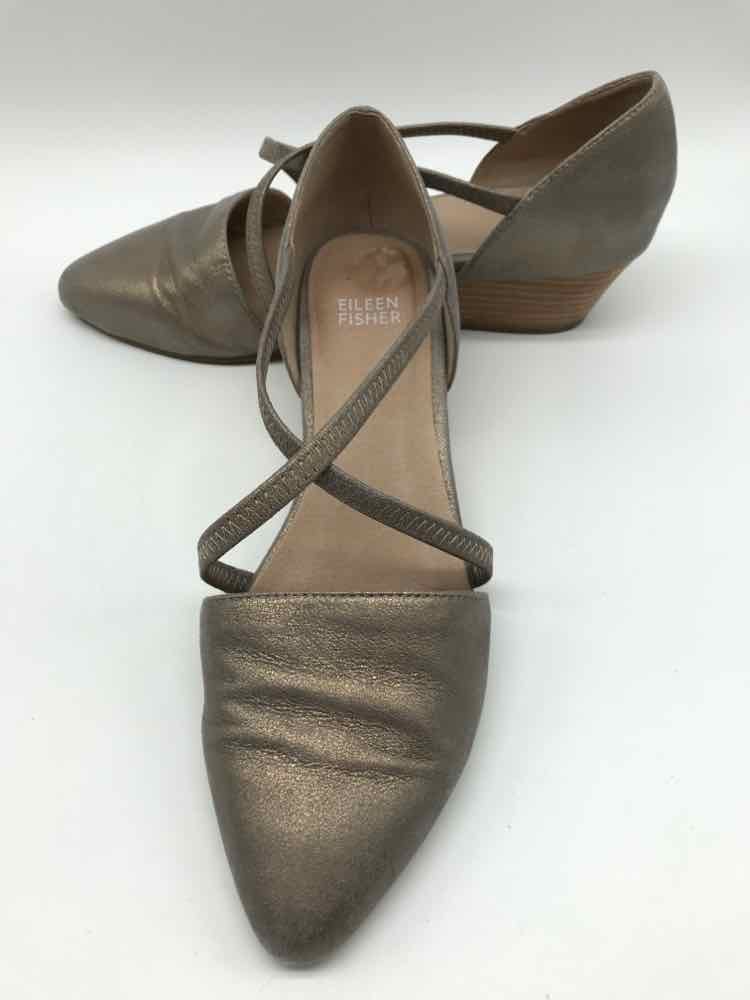 Eileen Fisher Grey Size 8.5 Slip On Sandals