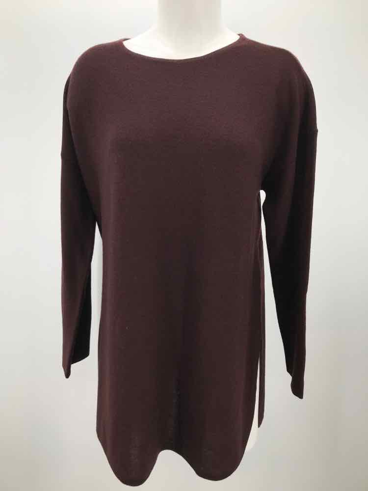 Eileen Fisher Purple Size Large Merino Wool Sweater