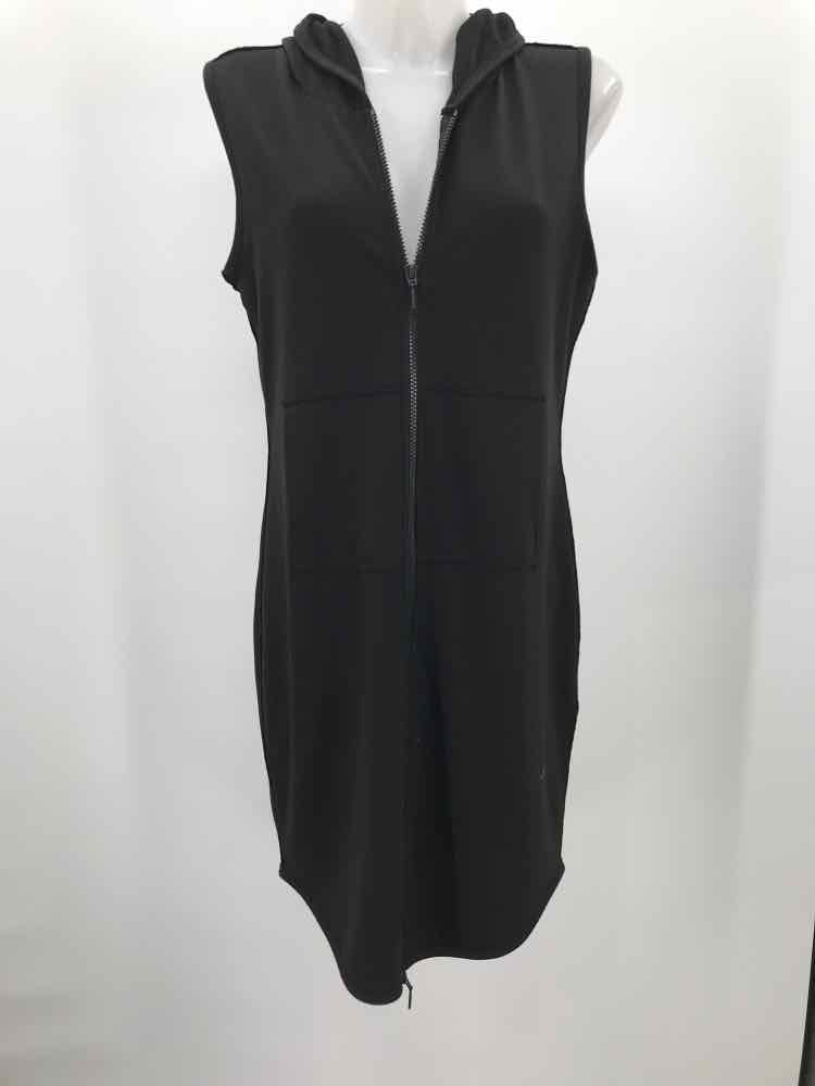 Elie Tahari Black Size Medium Hooded Coverup