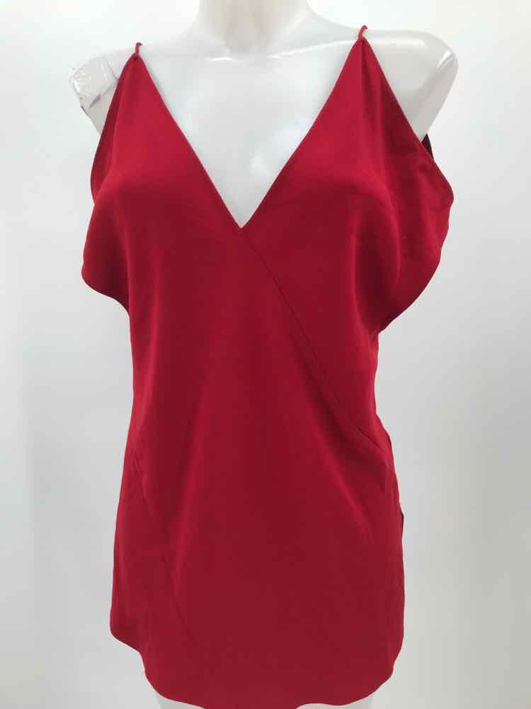 Elizabeth and James Red Size Small Open Shoulder Blouse