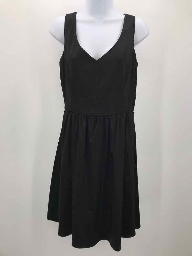 Ellen Tracy Black Size 8 Knee Length Sleeveless Dress