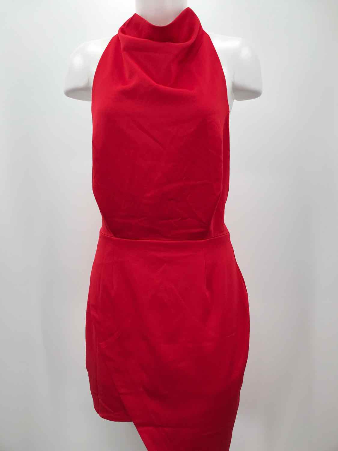 Elliatt Red Size Medium Halter Hi-Low Cocktail Dress