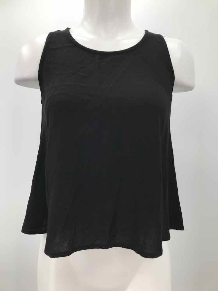 Elodie Black Size Small Rayon Chain Link Sleeveless Top