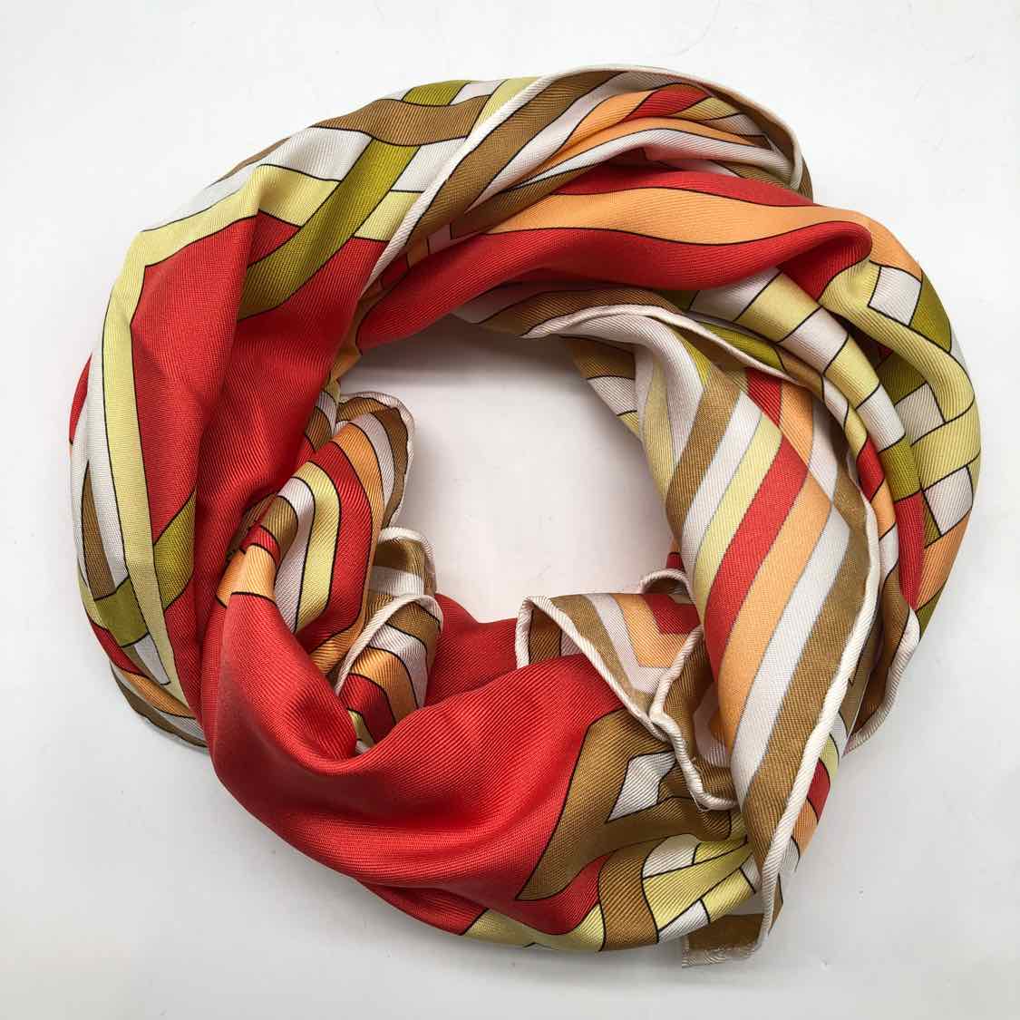 Emilio Pucci Red Printed Scarves