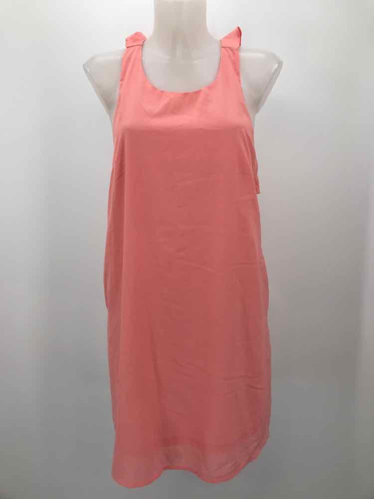 Entro Pink Size Small Ruffle Strap Short Sleeveless Dress