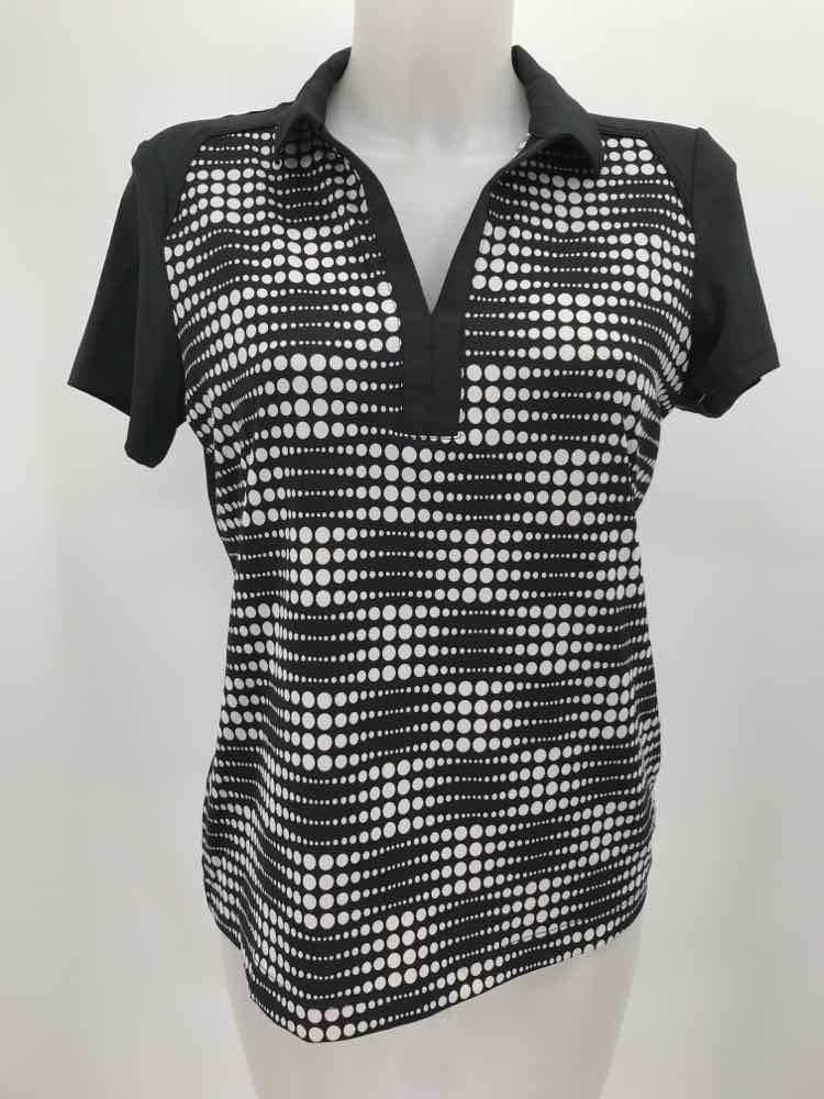 EP Pro Black Size Medium Dot Athletic Tee