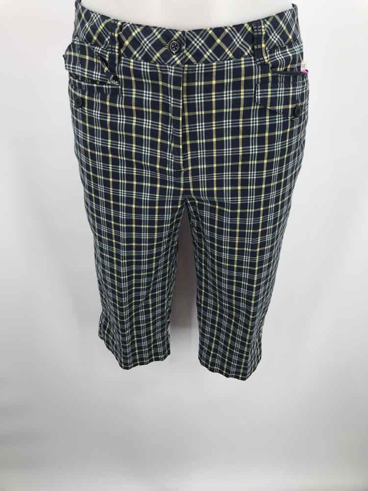 EP Pro Navy Size 2 Plaid Capri Athletic Pants