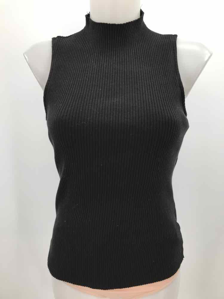 eri + ali Black Size Medium Ribbed Knit Tank