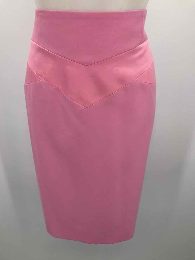 Escada Couture Pink Size 8 New Wool Pencil Skirt