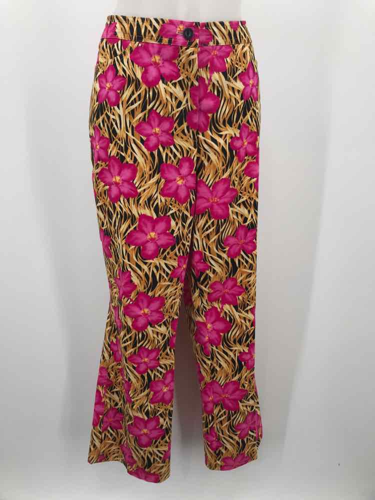 Escada Tan Size 10 Printed Casual Pants